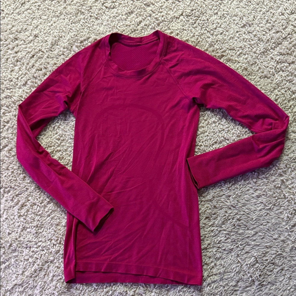 lululemon athletica Fuchsia Long Sleeve Top